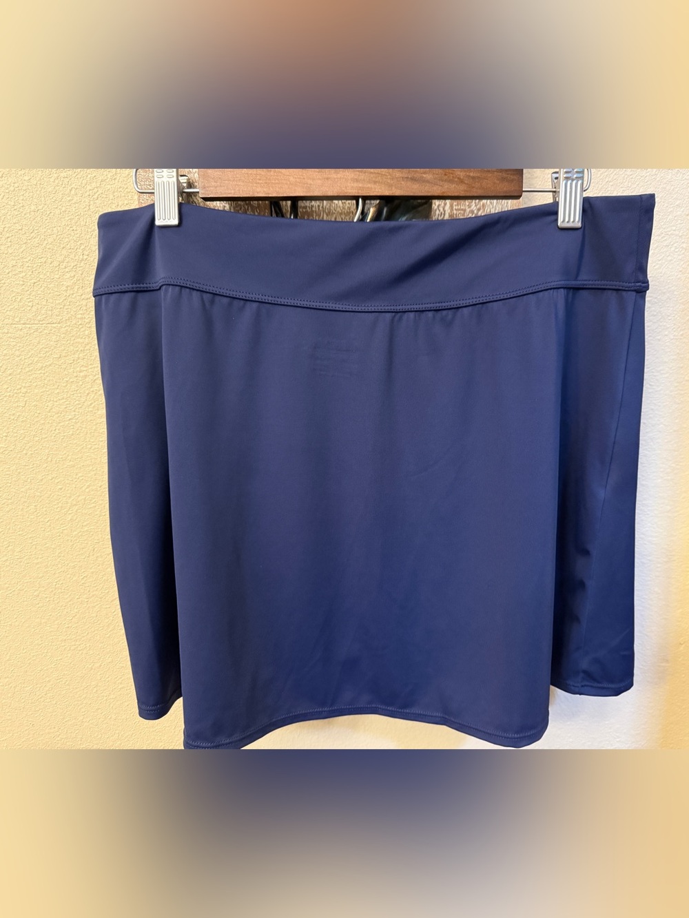 d&co Beach Navy Wrap Swim Skirt Womens 12 NWOT - Picture 4 of 8
